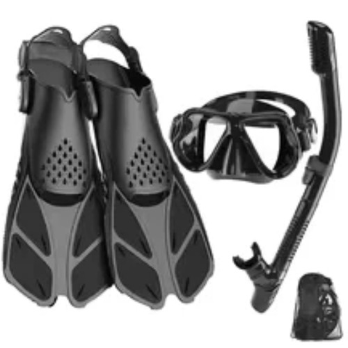 Snorkel set with flippers - snorkel,