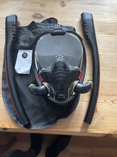 Double tube snorkelling mask - tube,