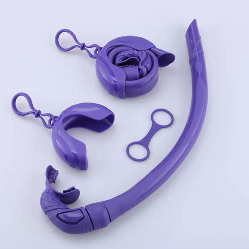 Silicone foldable snorkel - foldable, with
