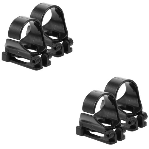 Reusable black snorkel - black, clip