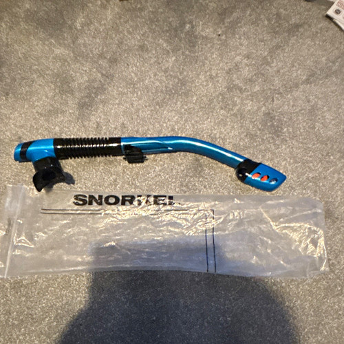 Blue black diving snorkel - black,